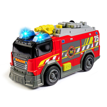 Dickie toys brandweerwagen - 15cm - licht en geluid - speelgoedvoertuig