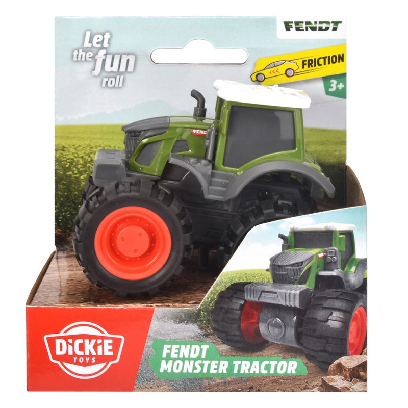 Load image into Gallery viewer, Dickie toys fendt monster tractor met frictie 9 cm
