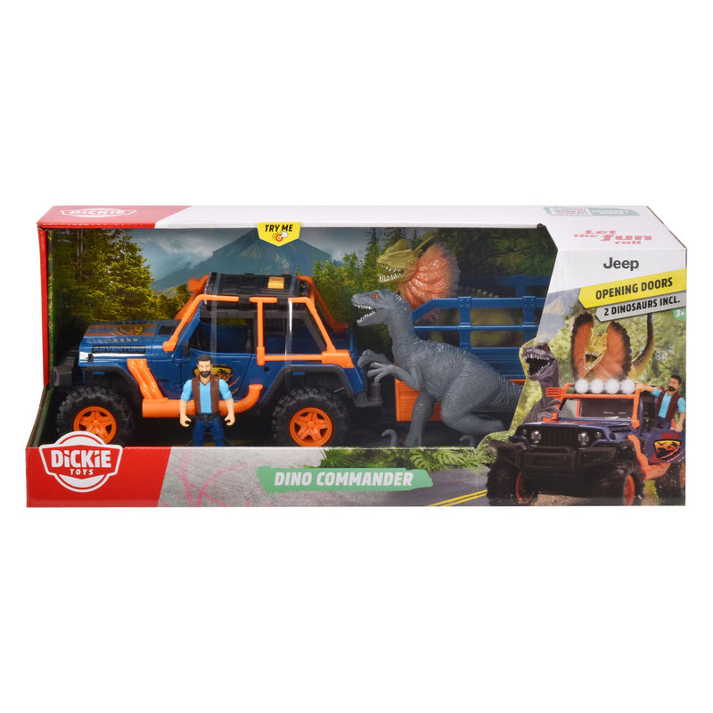 Load image into Gallery viewer, Dickie dino jeep met trailer speelset
