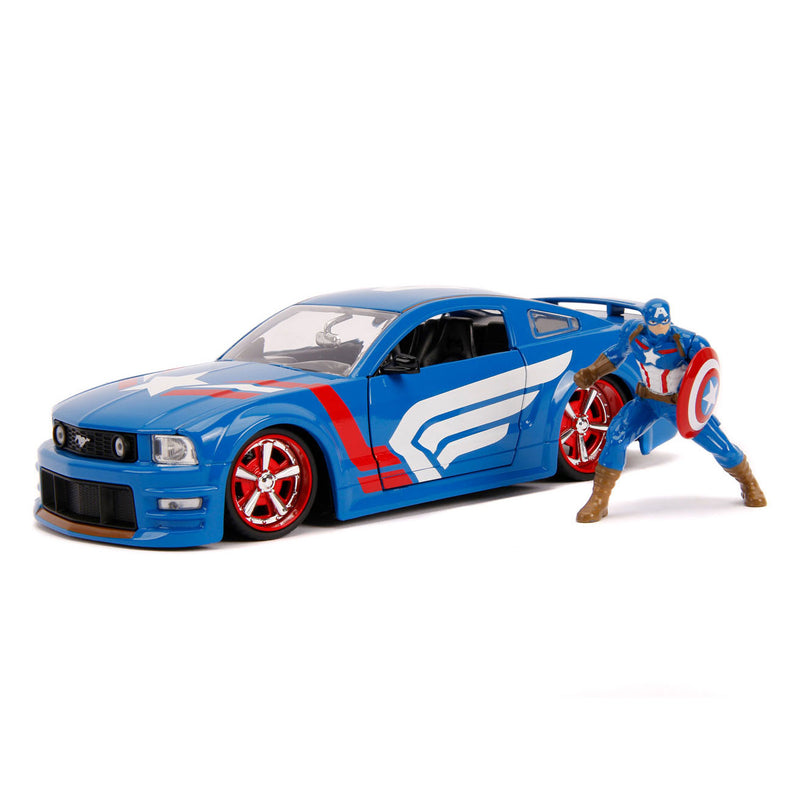 Load image into Gallery viewer, Jada Avengers Captain America met Auto 1:24

