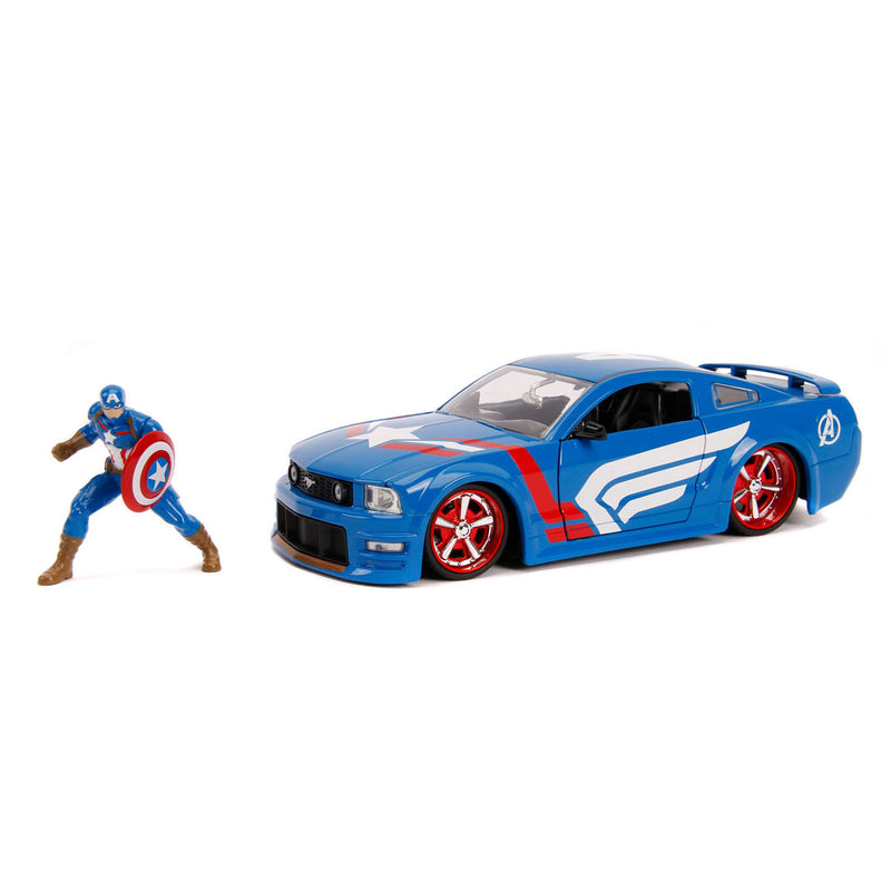 Load image into Gallery viewer, Jada Avengers Captain America met Auto 1:24
