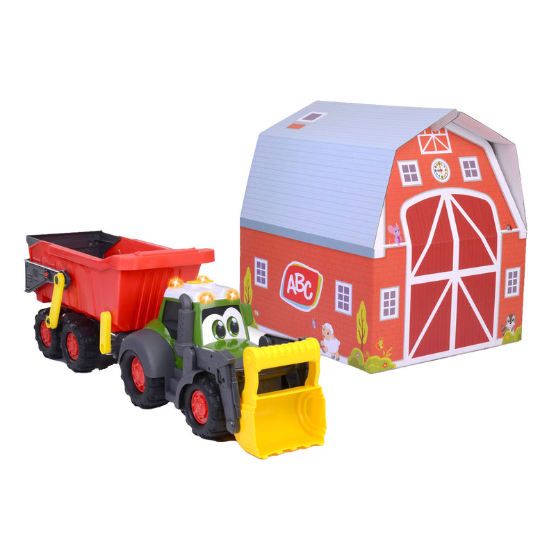 Load image into Gallery viewer, Dickie abc fendti tractor met aanhanger en boerderij
