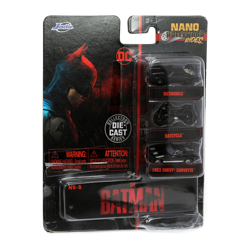 Load image into Gallery viewer, Jada Die-Cast Nano Batman Auto's, 3st.
