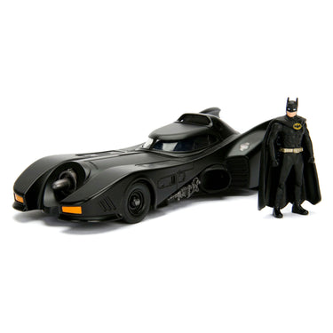 Jada toys - batman en batmobile 1989 - schaal 1:24 - die-cast - vanaf 8 jaar - speelgoedvoertuig