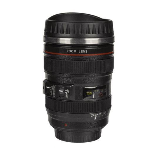 Ootb reisbeker camera lens rvs 15cm