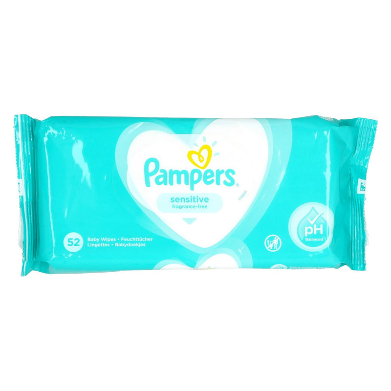 Pampers baby doekjes 52 stuks sensitive