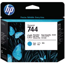 Printkop f9j86a nr744 hp cyaan-fotozwart