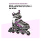 Hudora kinder skeelers mia paars, mt 29-32