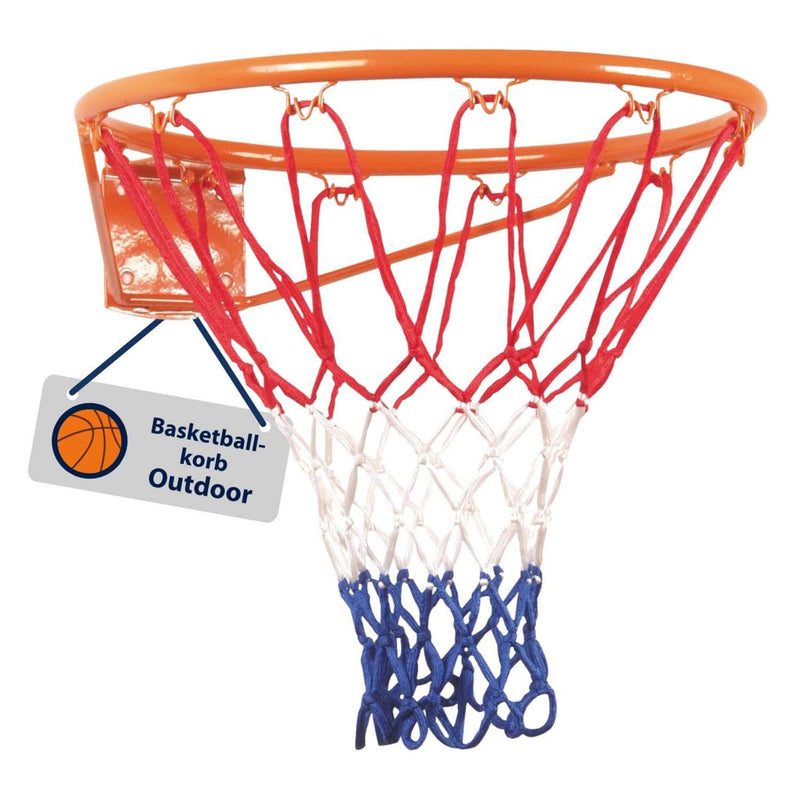 Load image into Gallery viewer, Hudora basketbalring metaal met netje
