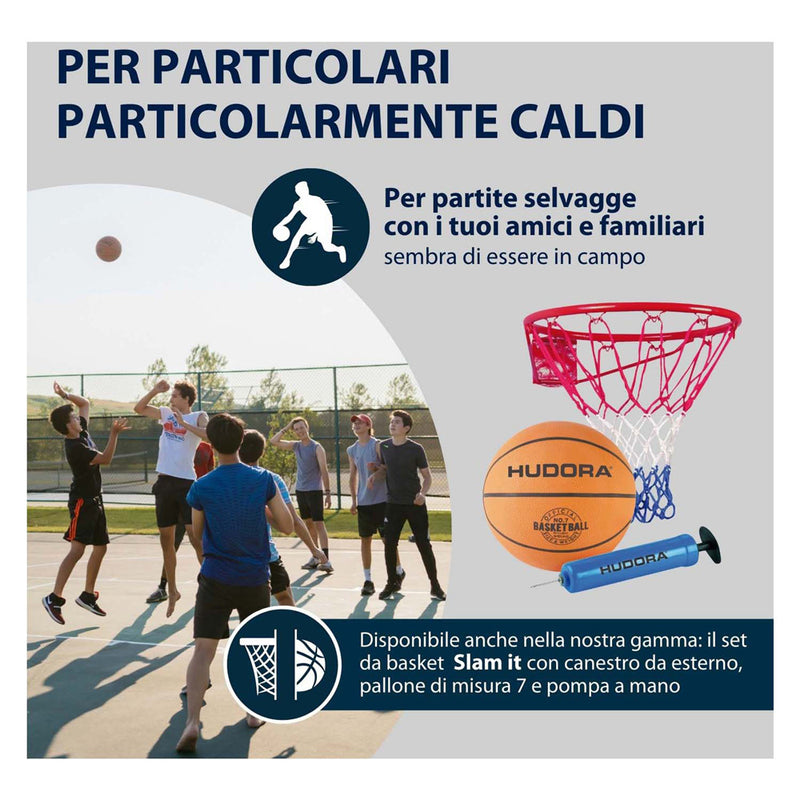 Load image into Gallery viewer, Hudora basketbalring metaal met netje
