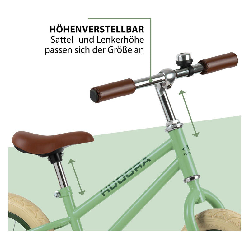 Load image into Gallery viewer, Hudora loopfiets vintage groen
