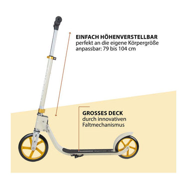 Hudora big wheel step 215 scooter - sand
