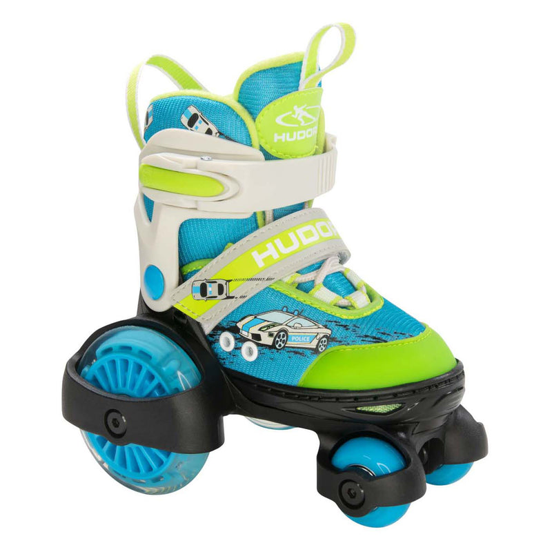 Load image into Gallery viewer, Hudora rolschaatsen my first quad led auto, maat 26-29
