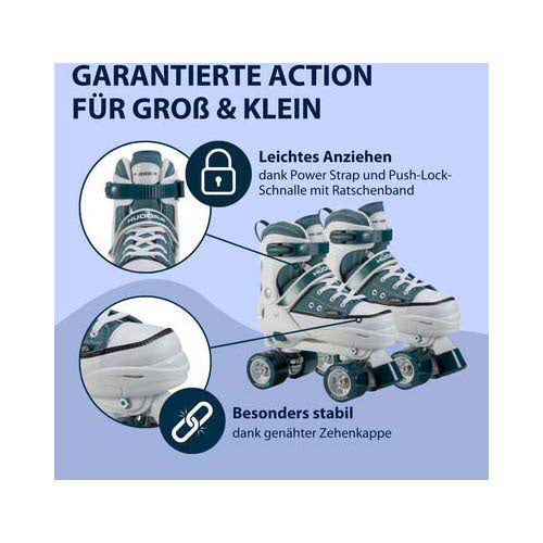 Load image into Gallery viewer, Hudora rolschaatsen sneaker midnight, maat 36
