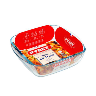 Pyrex airfryer ovenschaal vierkant 2,2l 25x22x7cm
