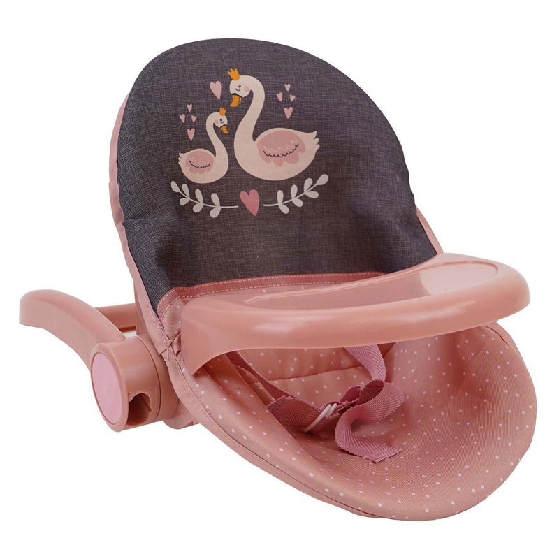 Load image into Gallery viewer, 3-in-1 poppenstoel, schommel, autostoel - zwaan
