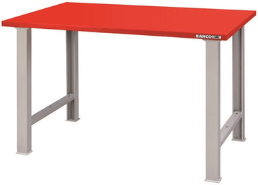 Bahco werkbank | heavy-duty | met stalen werkblad | 4 poten | oranje | 1500 mm x 750 mm x 1030 mm - 1495wb15ts