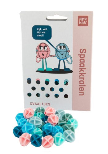 Load image into Gallery viewer, Fiets spreek kralen Pexkids Ballen Sorted 6-color (30 stuks op kaart)
