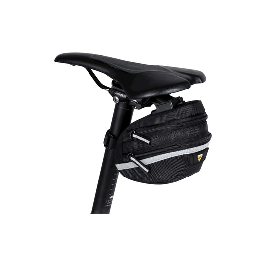 Topeak zadeltas WP II M, Zwart, Waterafstotend, Polyester, Adapter, 1,25L, QuickClick, Reflecterend, 152g