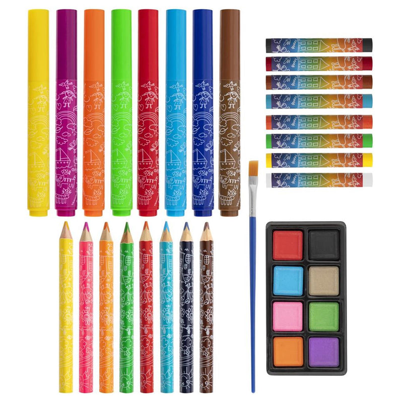 Load image into Gallery viewer, Kids Kleur je eigen Kleurkoffer, 33dlg.
