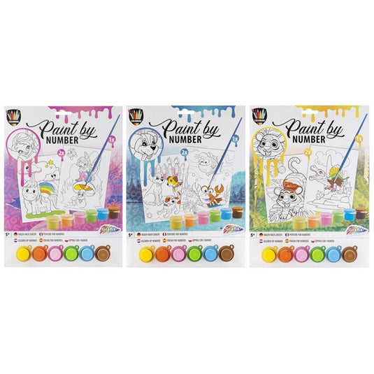 Grafix schilderen op nummer a4 formaat