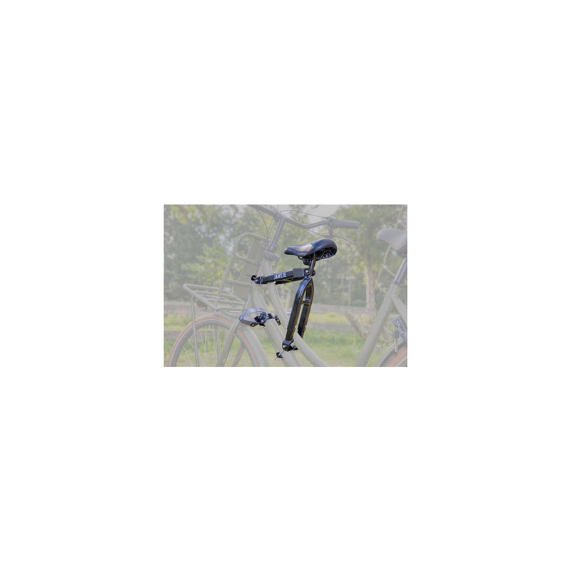 Load image into Gallery viewer, Zadel op buis Mirage Jantje inclusief voetsteunen universeel - zwart
