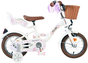 Volare blossom kinderfiets - meisjes - 12 inch - wit