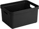Sunware sigma home opbergbox 32l – 44,5x34,5x24,3 cm – zwart – bpa-vrij plastic, stapelbaar (deksel apart verkrijgbaar) – stijlvolle opbergmand voor kinderkamer woonkamer