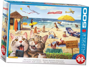 Eurographics - geen katten toegestaan [no cats allowed] - lucia heffernan - 500 xl stukjes 68×48cm (b×h) - familie legpuzzel