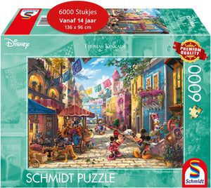 Schmidt - legpuzzel - disney, mickey minnie in mexico - thomas kinkade studios - 6000 stukjes - volwassenen - vanaf 14 jaar