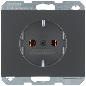Berker k1 inbouw wandcontactdoos (wcd) ra 1-voudig antraciet