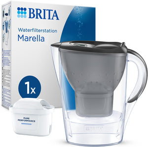 Brita - waterfilterkan - marella cool - 2,4l - grijs - incl. 1 maxtra pro all-in-1 waterfilterpatroon