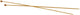 Creativ company cc breinaalden 3 mm – bamboe breinaalden – gladde breinaalden voor handwerk