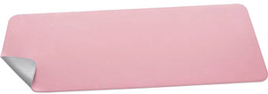 Sigel bureauonderlegger 80 x 30 cm roze zilver dubbelzijdig