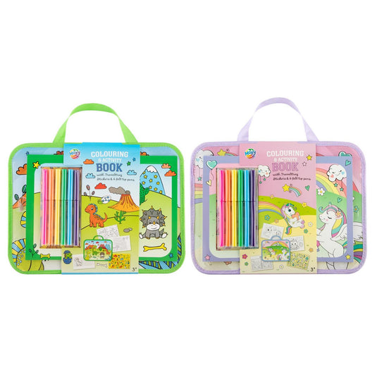 Moxy reistray incl. kleur- activiteitenboek - eenhoorn