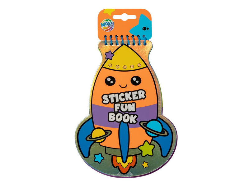Load image into Gallery viewer, Moxy sticker-activity boek neon-holographic 15 pagina's 16x21cm, 2 stickervellen
