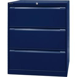 Archiefkast bisley df3639 oxfordblauw 3 lades