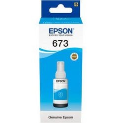 Inktfles epson c13t67324a t6732 cyaan