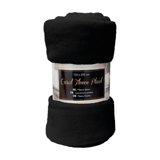 Fleece plaid 150x200cm coral assorti | 2 stuks