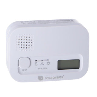 Load image into Gallery viewer, Smartwares fga-13041 - koolmonoxidemelder co melder - 85 db - levensduur 10 jaar - bsi gecertificeerd
