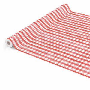 Via chasse tafelzeil pvc 140 cm gingham red
