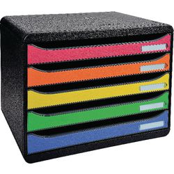 Big-box+ 5laden horizontal zw harlekijn