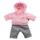 Heless poppen jogging outfit - roze, 35-45 cm