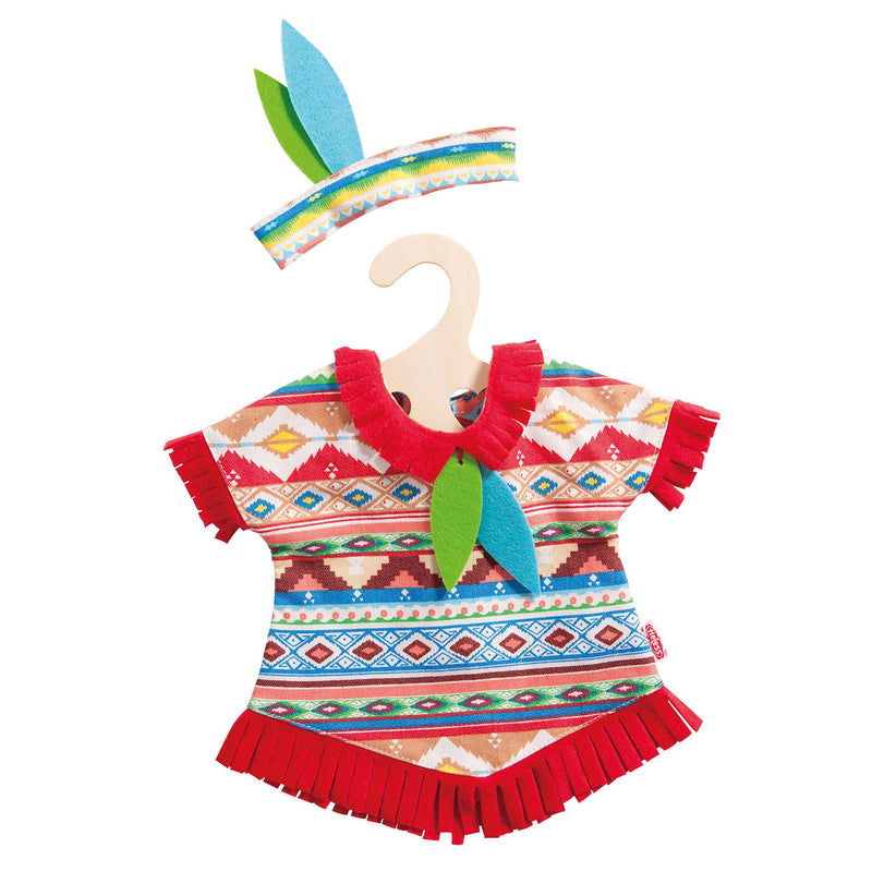 Load image into Gallery viewer, Heless poppen indianenset blauwe veren, 28-35 cm
