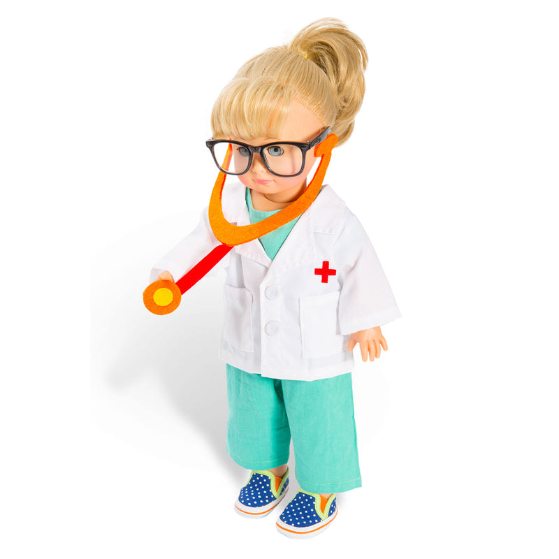 Load image into Gallery viewer, Heless poppen doktersoutfit met stethoscoop, 28-35 cm
