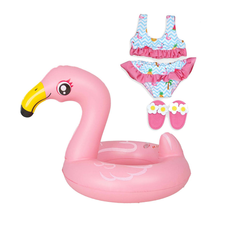 Load image into Gallery viewer, Heless poppen zwemset flamingo, 35-45 cm
