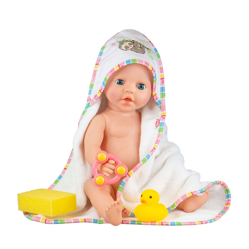 Load image into Gallery viewer, Heless poppen badhanddoek luiaard met accessoires
