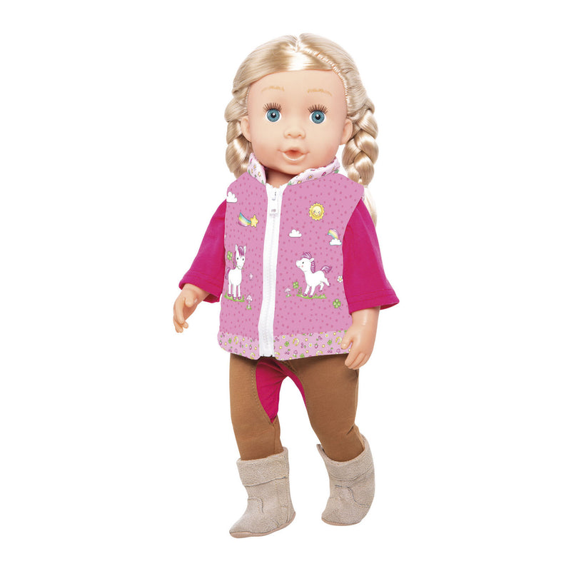 Load image into Gallery viewer, Heless poppenoutfit paardrijden - eenhoorn, 28-35 cm
