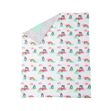 Heless poppendeken pinguin met kussen