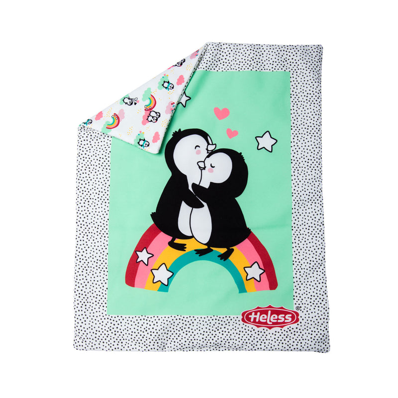 Load image into Gallery viewer, Heless poppendeken pinguin met kussen
